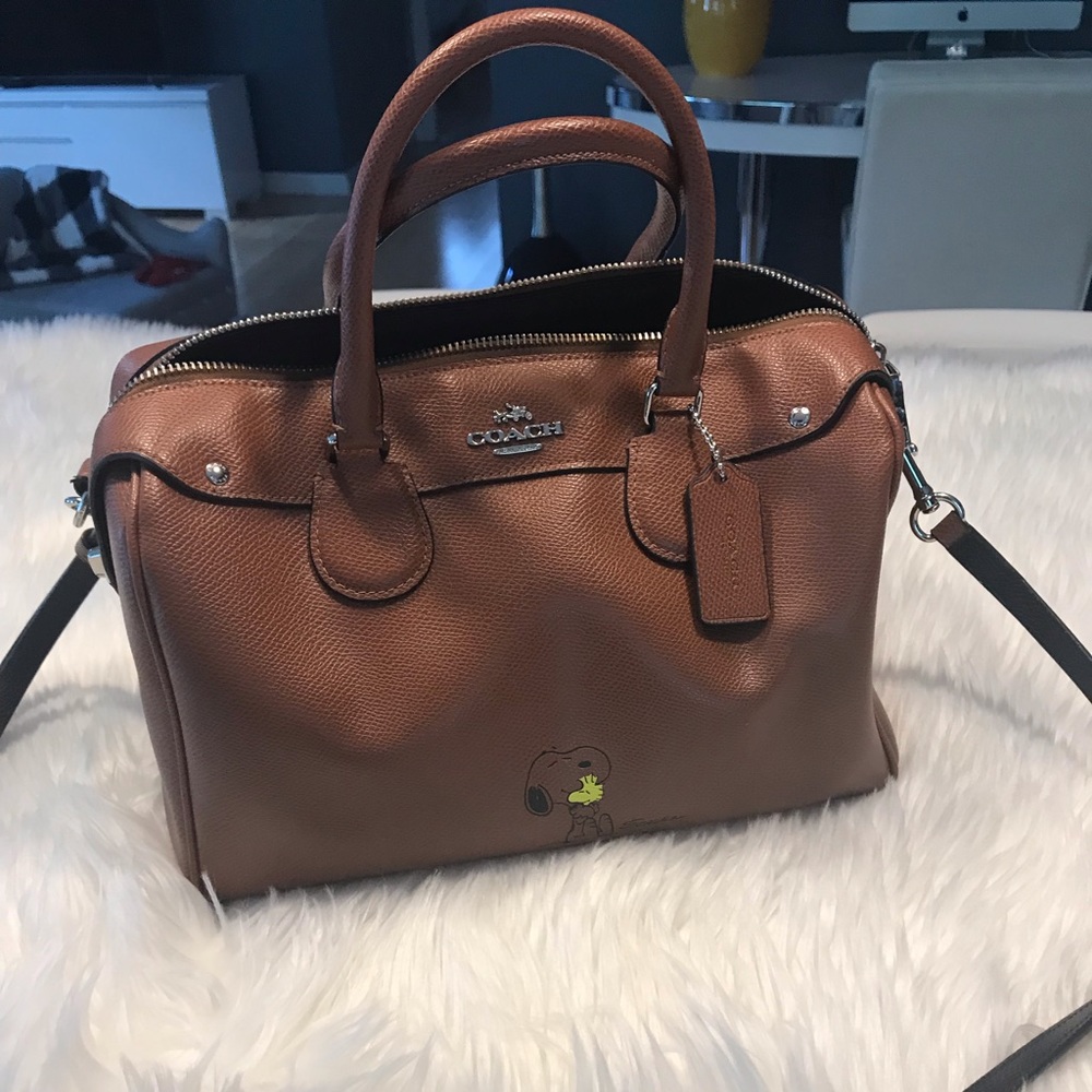 Coach Shoulder Bag Snoopy